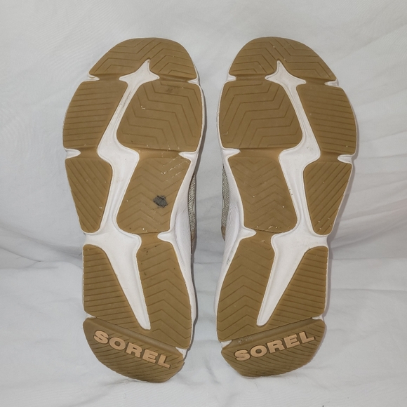 Sorel size 8 KINETIC RNEGD FLOAT Sneakers CHALK / ERASER PINK - Picture 2 of 9